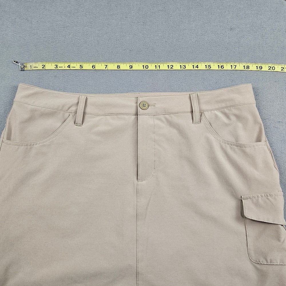 Eddie Bauer Womens Beige Cargo Hiking 
Skort Size 14 Stretch Active Outdoor 5910 - Picture 4 of 11